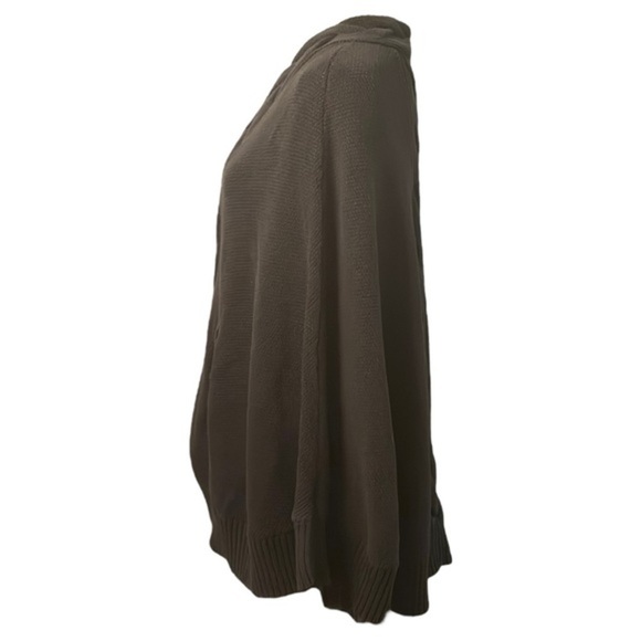 UGG Anjeline Pullover Herringbone Knit Cape Poncho Black XS/S - Picture 6 of 11